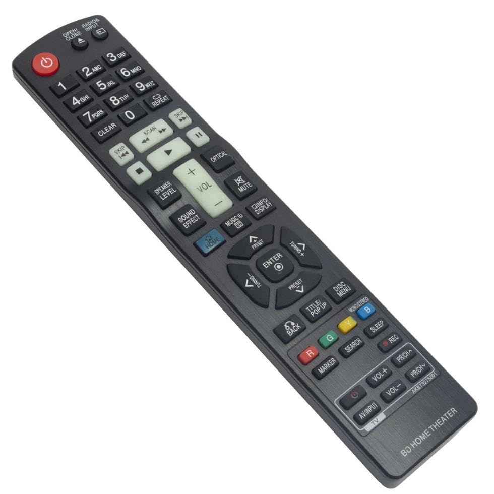 AKB73275501 Remote Control for LG Blu-ray Home Theater in Living Rooms or Rooms, No Programming or Pairing Needed, Replacement Remote Compatible