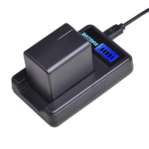 Batmax 1Pc 3900mAh VW-VBT380 VW-VBT190 Battery + LCD USB Charger Plug for Panasonic