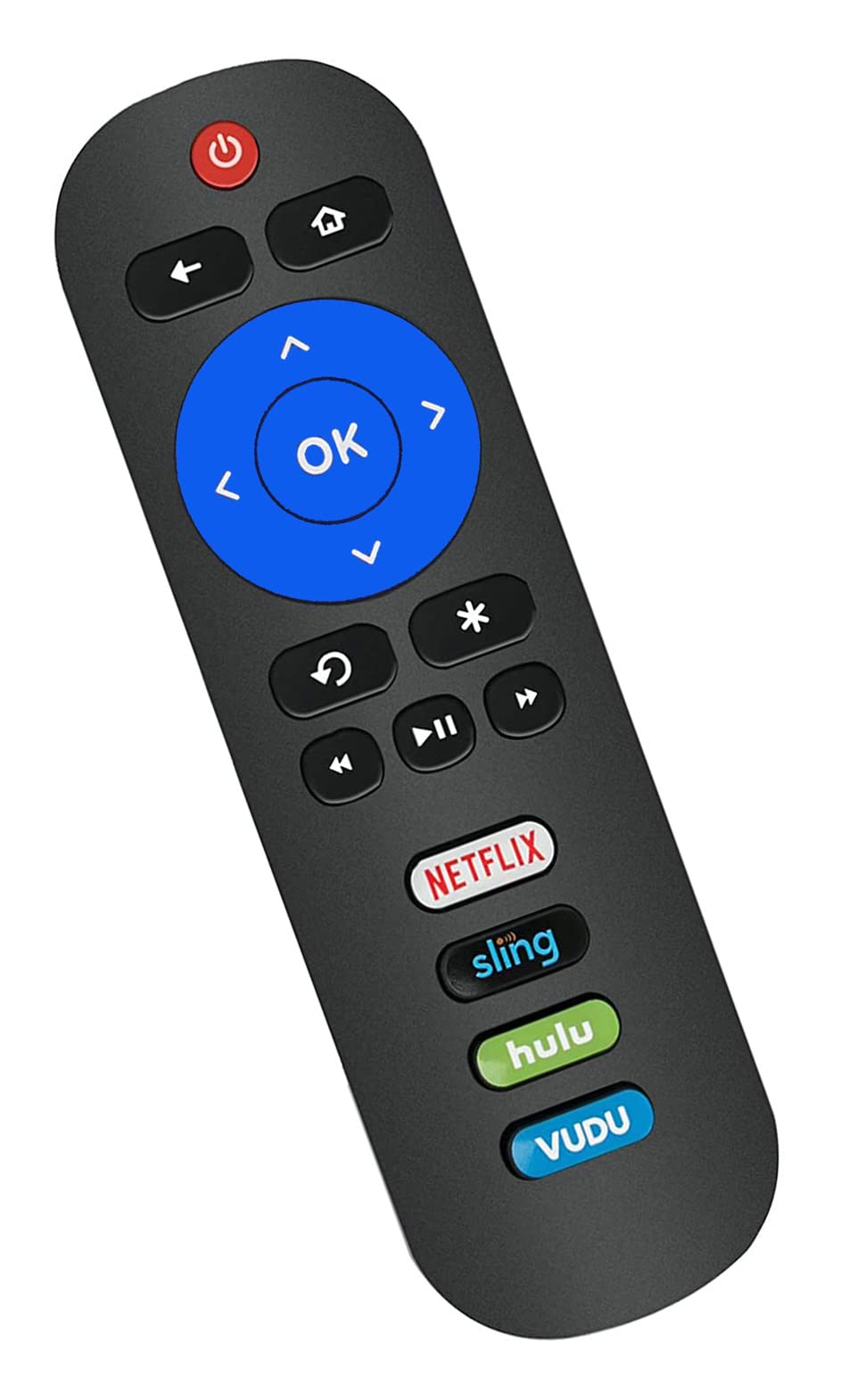 Remote Control Compatible with All ONN Roku TV Remote with Netflix, Sling, VUDU and Hulu