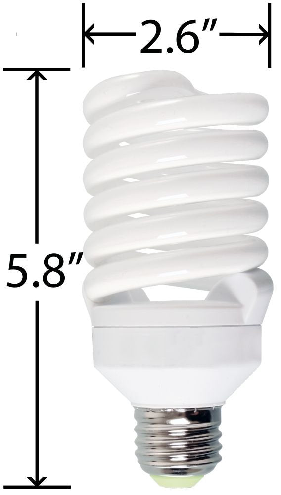 Agrobrite FLC26D 26-Watt Spiral Compact Fluorescent Grow Light Bulb (130W equivalent CFL), 6400K