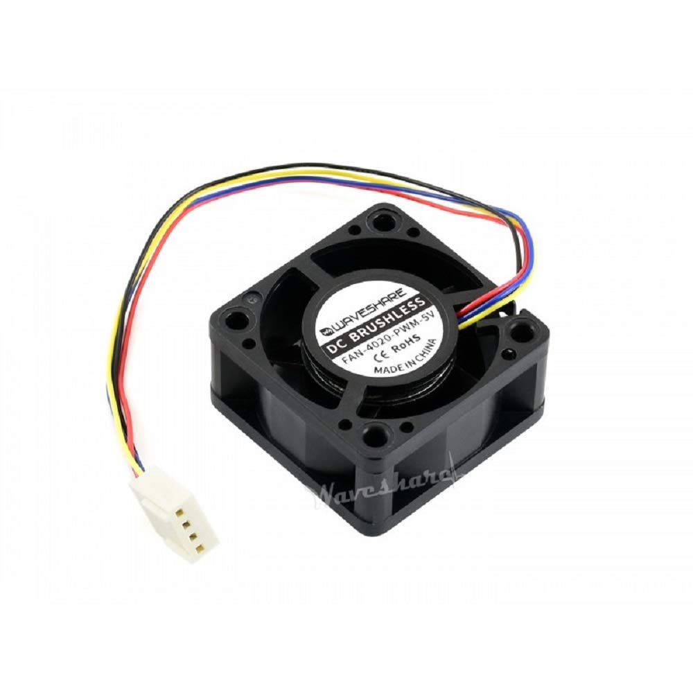 2 Pack Fan-4020-PWM-5V for Jetson Nano Developer Kit and B01 Version, Dedicated DC 5V Cooling Fan Brushless Fan 4PIN Reverse-Proof Connector PWM Speed