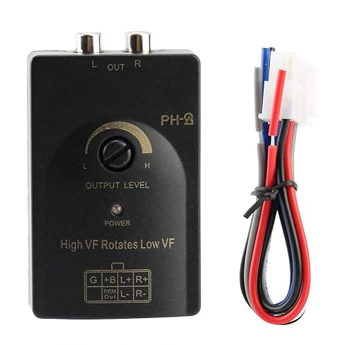 High to Low Speaker Converter for Car Stereo -2 Compatible with Factory Systems Up to 50 Watts Enables Amplifier and Subwoofer Integration with Delay…