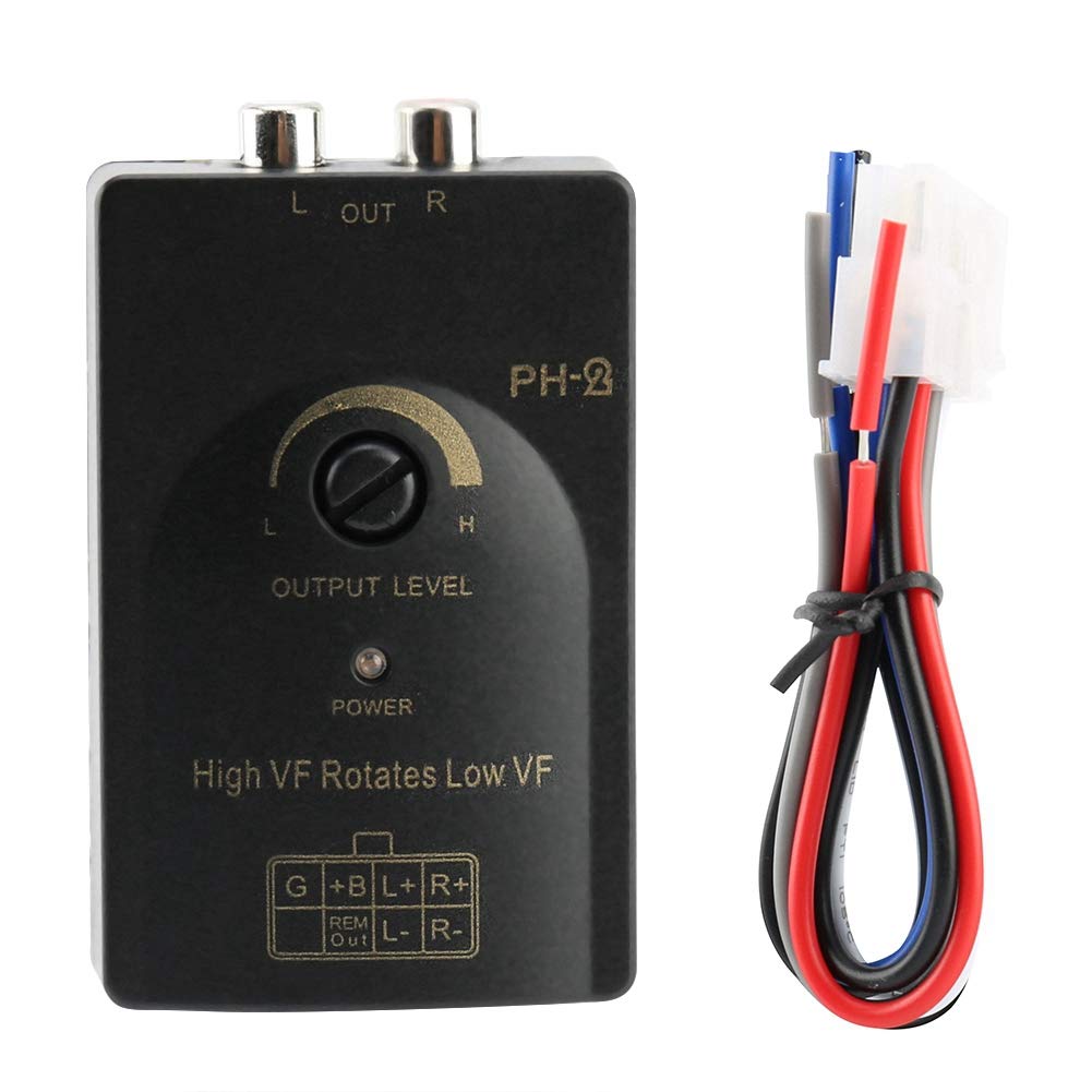 High to Low Speaker Converter for Car Stereo -2 Compatible with Factory Systems Up to 50 Watts Enables Amplifier and Subwoofer Integration with Delay…