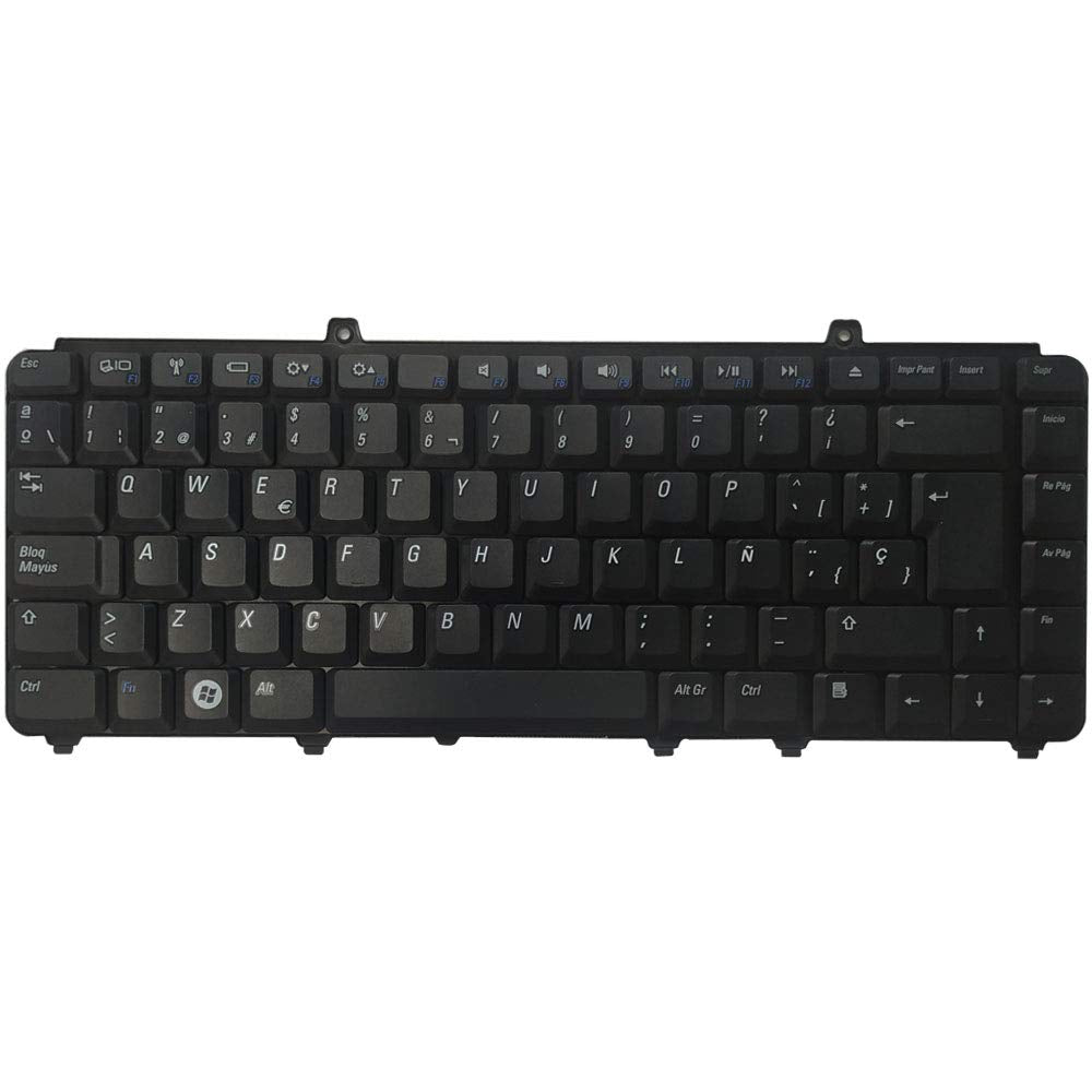 Laptop Replacement Keyboard Fit Dell Inspiron 1400 1420 1520 1521 1525 1526 1540 M1330 M1530 M1550 NK750 PP29L Spanish Layout (Black)