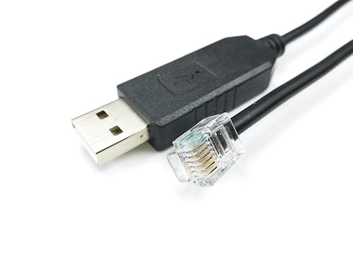 Washinglee 507 Control Cable for Meade LX200 LX600 Series Telescope, USB Console Cable for Meade LX200 ACF and LX850, Built in FTDI Chip (6 FT / 1.8
