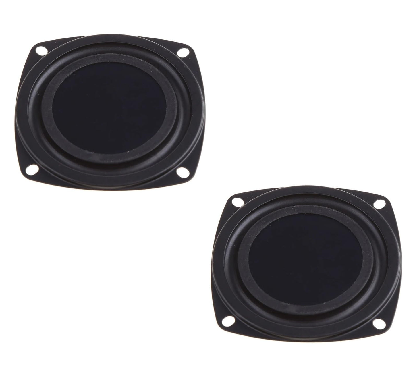 SiyphuNing 2pcs 2 Inch 52mm Woofer Vibrating Membrane Iron Rubber Vibration Diaphragm Plate Replacement Passive Radiator Film for Bass Speaker