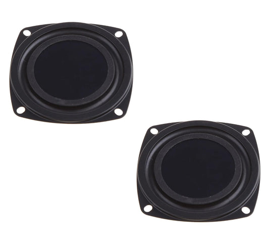 SiyphuNing 2pcs 2 Inch 52mm Woofer Vibrating Membrane Iron Rubber Vibration Diaphragm Plate Replacement Passive Radiator Film for Bass Speaker
