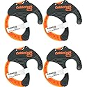 Cable Cuff PRO (4 Pack: 4x Medium 2 Inch Diameter) Adjustable, Reusable, Cable Tie Replacements for Extension Cords or Electronics