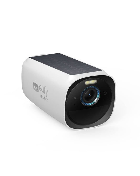 eufy Security eufyCam3 4K Add-on Camera,Forever Power with Solar Panel,Face Recognition AI,Expandable Local Storage,Spotlight,Requires