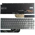 New US Silver English Backlit Laptop Keyboard (Without palmrest) for Dell Inspiron 7590 7591 7791 2 in 1 Light Backlight