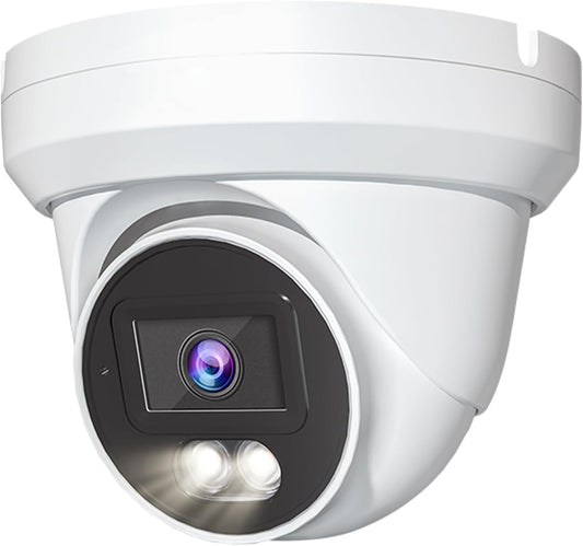 Marquis 8MP 24/7 Full-Color HD TVI/CVI/AHD/CVI Turret Dome with Sony-Starvis CCTV Security Camera, Outdoor Color Night Vision Waterproof Analog