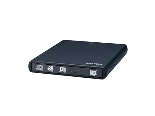 Buffalo MediaStation DVD (+/-R) Portable Writer/ External 8x USB 2.0 with CyberLink Software DVSM-P58U2/B (Black)