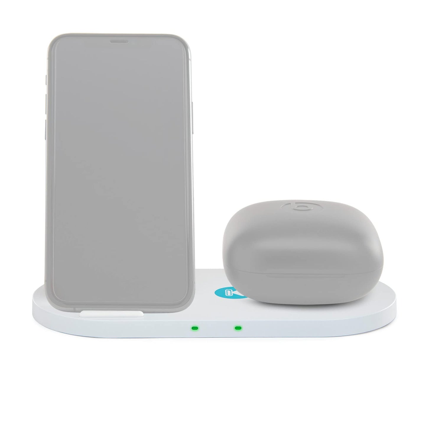 Kratos Power Dual Pad 10W Fast Wireless Charger with Fabric Stand
