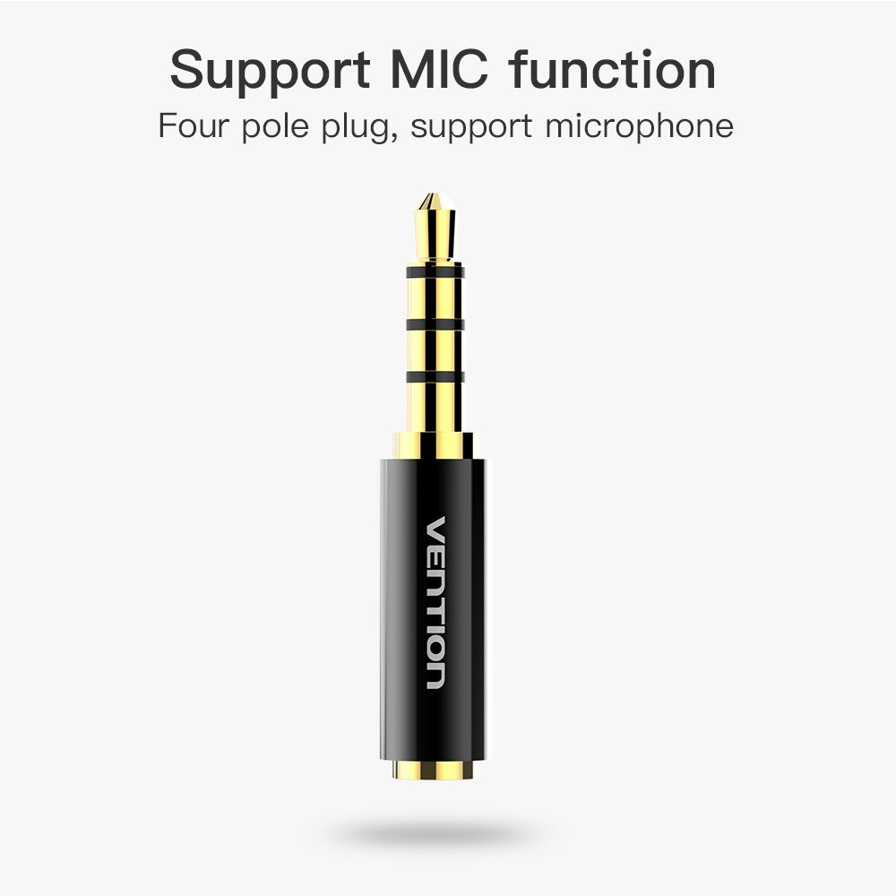 VENTION 3.5mm Male to 2.5mm Female Audio Adapter(2 Pack), 2.5mm Female to 3.5mm Male Gold Plated Audio Jack Connector Stereo/Mono Auxiliary Plug