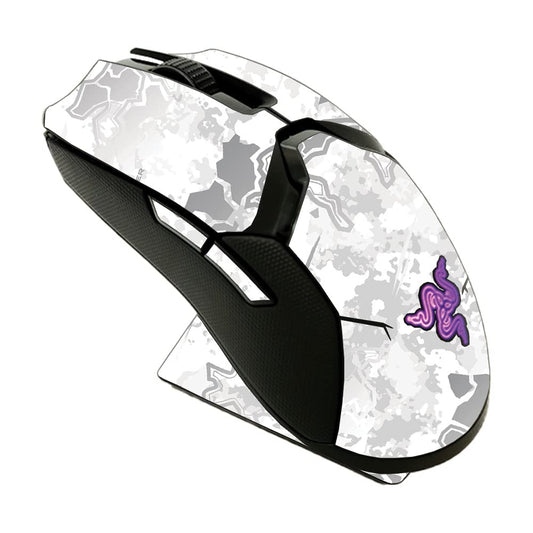 MightySkins Skin Compatible with Razer Viper Ultimate - Viper Snow | Protective, Durable, and Unique Vinyl Decal wrap Cover | Easy to Apply, Remove