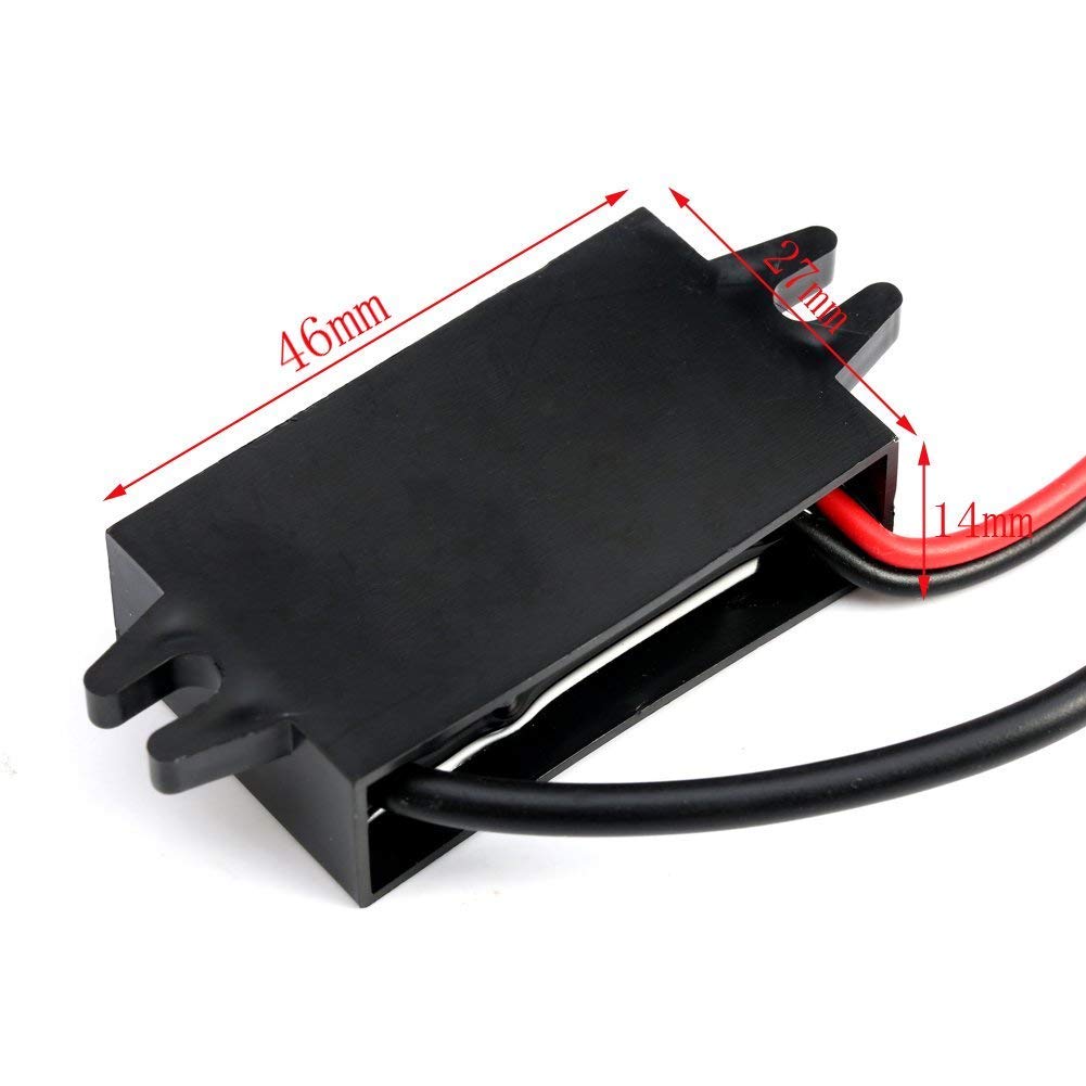 HOMREE DC DC Converter 12V/24V to 5V 3A Buck Module Standard USB Output