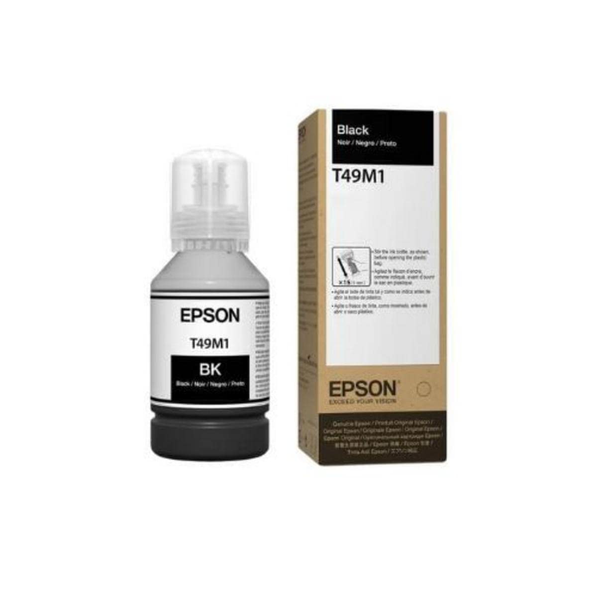 Epson T49M UtlraChrome Dye Sub Ink, Black, 140ml