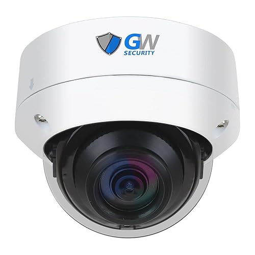GW Security 12MP Outdoor/Indoor PoE IP Microphone Dome Security Camera (GW1253301M)