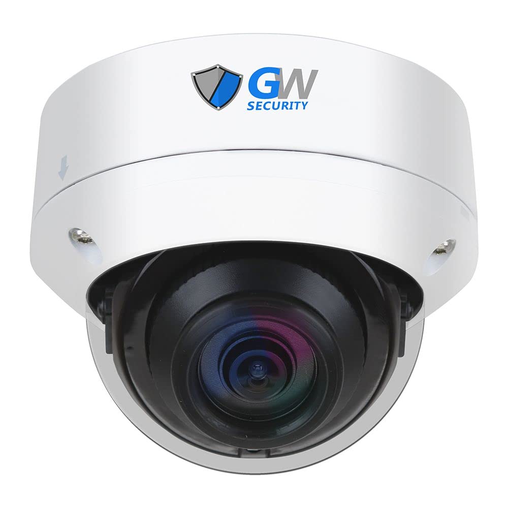 GW Security 12MP Outdoor/Indoor PoE IP Microphone Dome Security Camera (GW1253301M)