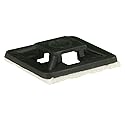 Install Bay Adhesive Backed Cable Tie Mount 1 Inch x 1 Inch 100 Pack - CTM1