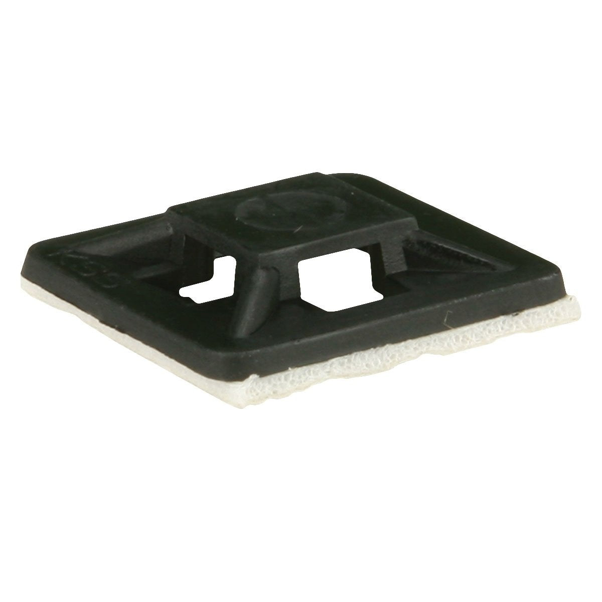 Install Bay Adhesive Backed Cable Tie Mount 1 Inch x 1 Inch 100 Pack - CTM1