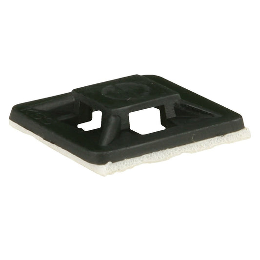 Install Bay Adhesive Backed Cable Tie Mount 1 Inch x 1 Inch 100 Pack - CTM1