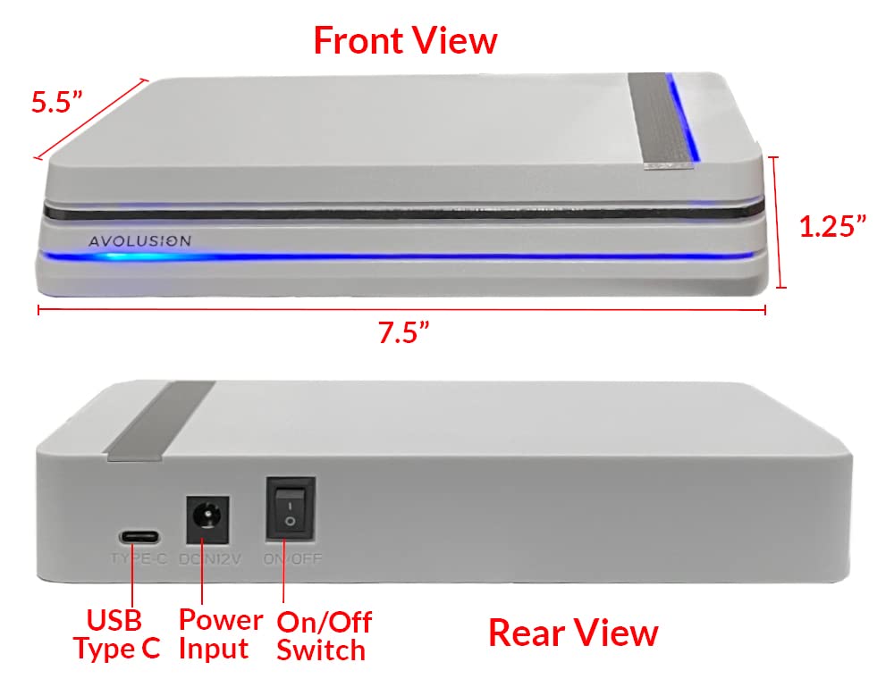 Avolusion PRO-X (White) 3TB USB 3.0 External Gaming Hard Drive for PS5 Game Console (Renewed)