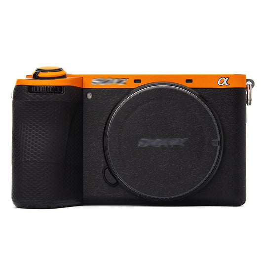 DBZZ for Sony ILCE-6700 Camera Skin Anti-Scratch Alpha 6700 Protective Sticker Cover 3M Film Body Protector A6700 (Matte Orange + Matte Black)