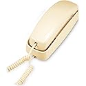 AT&T TRIMLINE 210 Corded Home Phone, No AC Power Required, Improved Easy-Wall-Mount, Lighted Big Button Keypad, 13 SpeedDial Keys, Last Number Redial