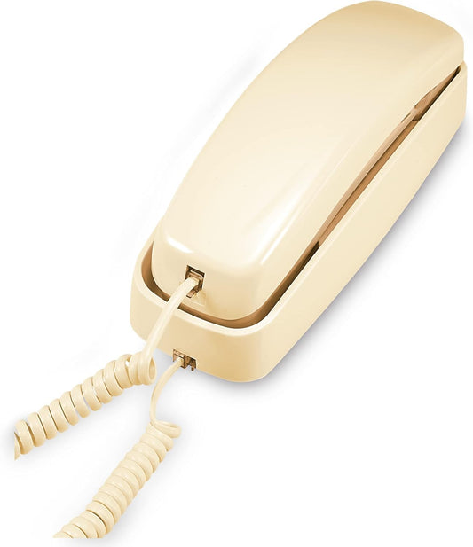AT&T TRIMLINE 210 Corded Home Phone, No AC Power Required, Improved Easy-Wall-Mount, Lighted Big Button Keypad, 13 SpeedDial Keys, Last Number Redial