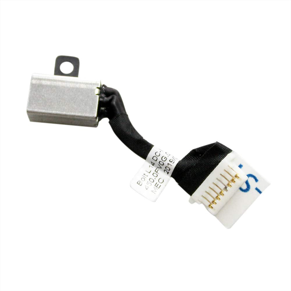 DC in Power Jack Charging Cable Connector Port Socket Wire Replacement for Dell Inspiron 15 5582 5583 5584 7580 / Latitude 3500 3400 3550 15.6"