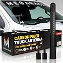 Anodized 5" Short Black Carbon Fiber Truck Antenna for Chevy Silverado & GMC Sierra 1500 2500 (1999-2026) - Billet Aluminum, UV & Chip-Resistant, Car
