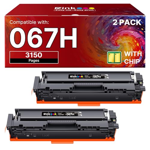 E-Z Ink Compatible 067H 067 Black Toner Cartridge Set Replacement for 067H