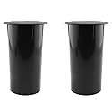 Speaker Port Tube DGZZI 2PCS 111x68mm/2.68x4.37inch Black ABS Plastic Speaker Cabinet Port Tubes Speaker Box Bass Air Port for DJ/PA Speaker 2-Inch