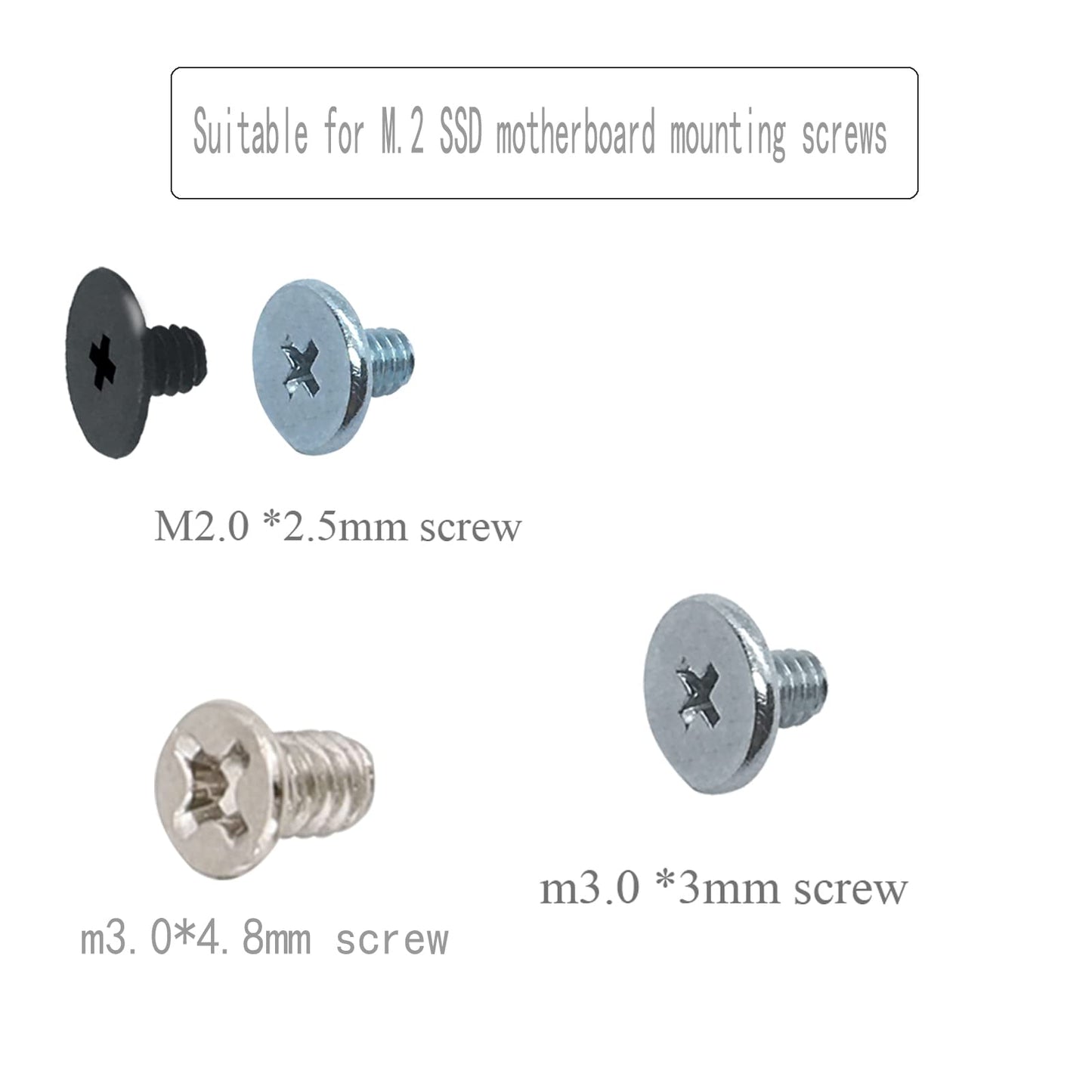 M.2 SSD Screw Kit, M.2 Standoff and Screw Kit for Asus Gigabyte MSI PS5 Motherboards