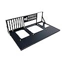 SharGwa PC Industrial ATX Open Chassis Case Rack as Motherboard Shelf Bitcoin Miner Crypto Mining Rig, Black