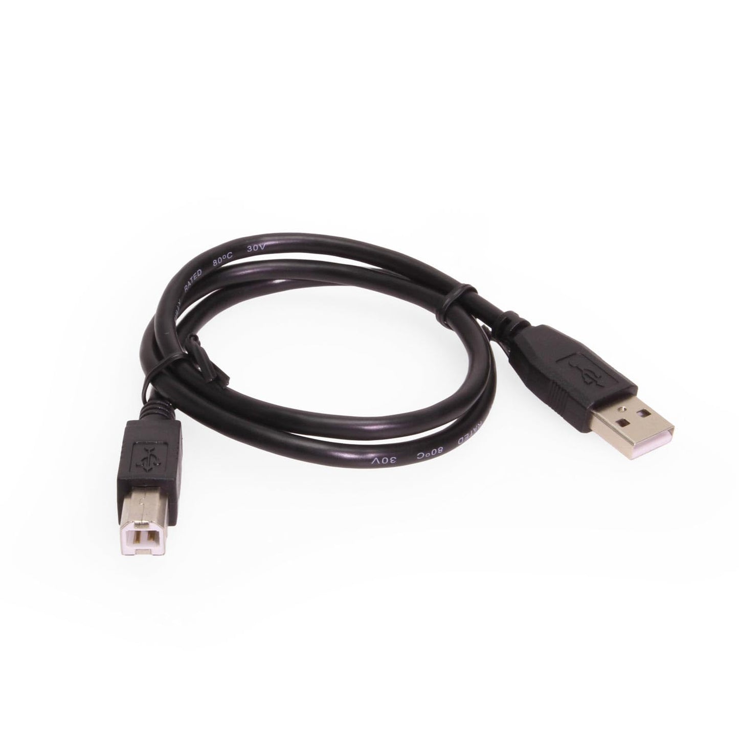USBGear 2ft. Black USB 2.0 A to B Device Cable