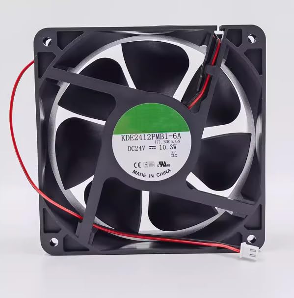 Ailsa Hexi KDE2412PMB1-6A DC24V 10.3W 120x120x38mm 2-Wire Inverter Server Fan