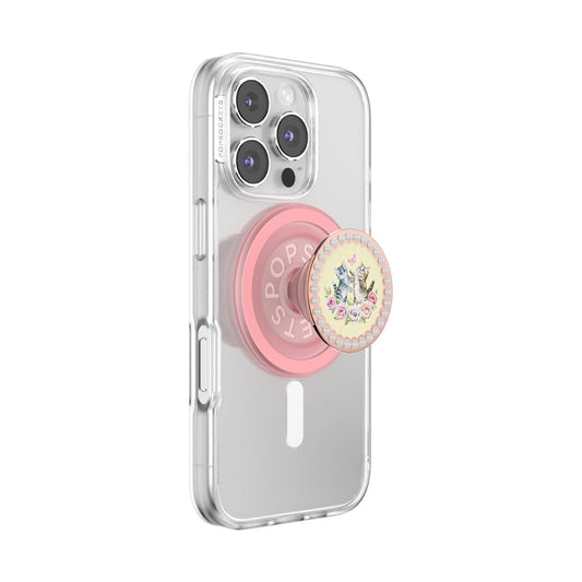 PopSockets Phone Grip for MagSafe, Magnetic Holder, Phone Stand, Cat - Kitty Cameo