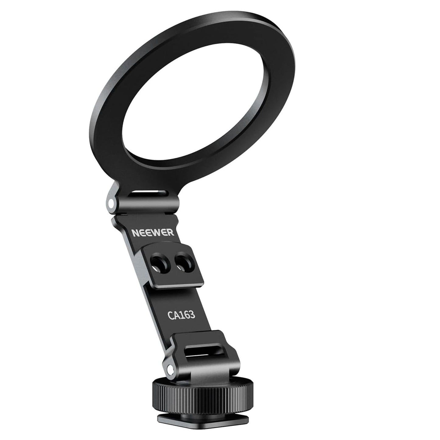 NEEWER Magnetic Tripod Phone Mount Cold Shoe Adapter, Aluminum Compact Lightweight Portable Phone Holder Attachment for Camera, Compatible