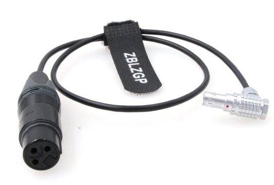 ZBLZGP 3 Pin XLR Female to Right Angle 0B 6 Pin Male Audio Cable for ARRI Alexa Mini LF Camera