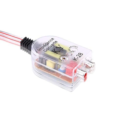 Keenso High to Low Converter, Wire Converter Line Converter Car Audio Hilow Converter Output Impedance Converter