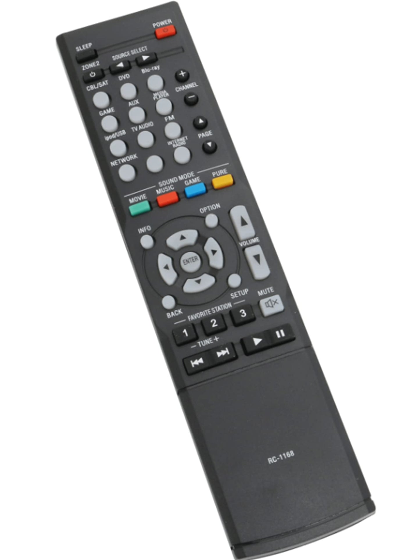 New RC-1168 RC1168 Replacement Remote Control Compatible with Denon AV Home Theater Receiver