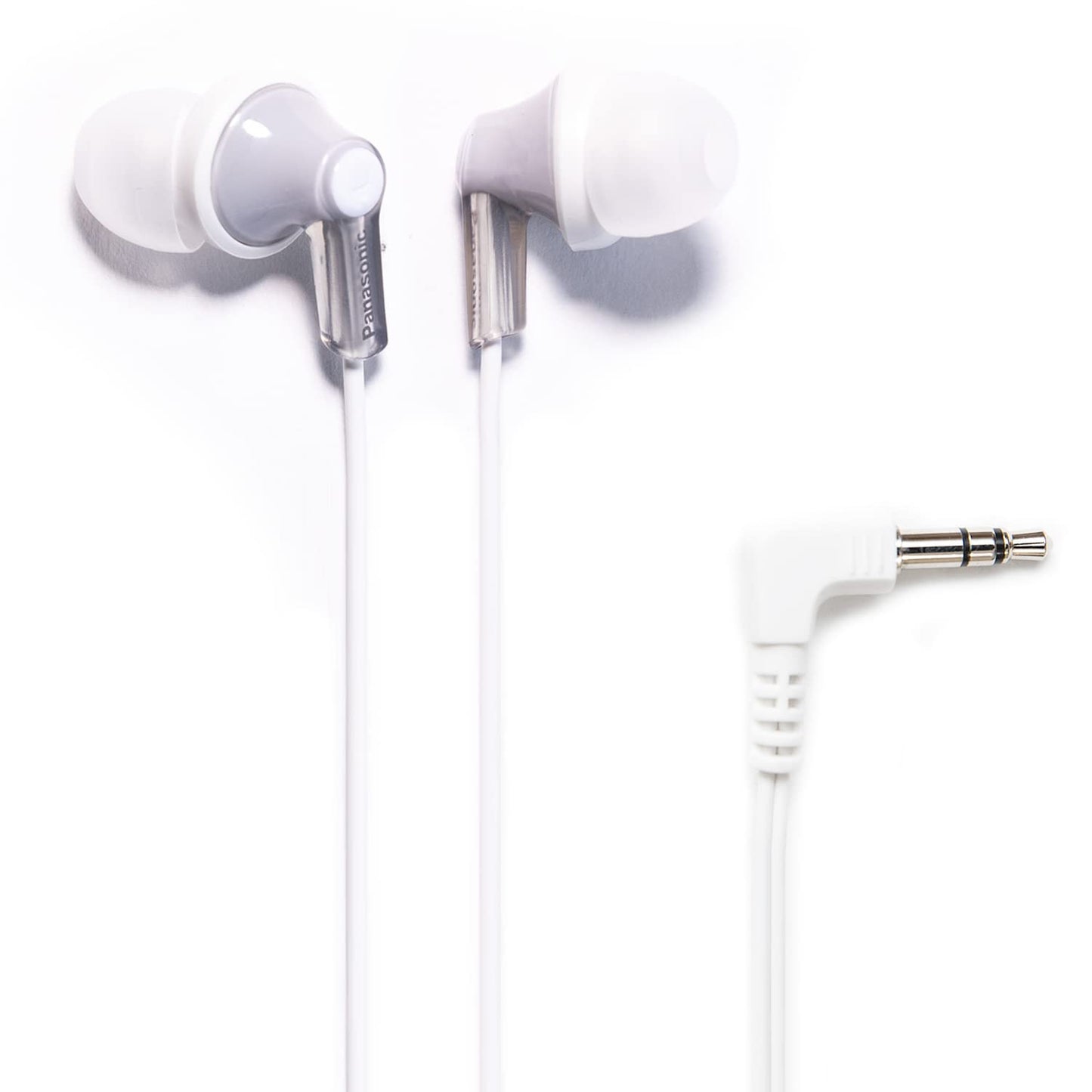 Panasonic ErgoFit Wired Earbuds, In-Ear Headphones with Dynamic Crystal-Clear Sound and Ergonomic Custom-Fit Earpieces (S/M/L), 3.5mm Jack for Phones