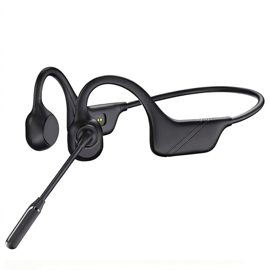 Open-Ear Headphones with Noise-Canceling Mic, Bone Conduction Headphones