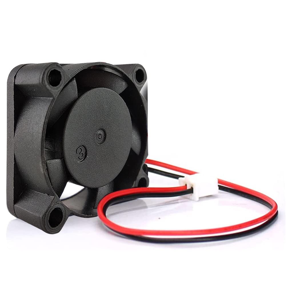 Zittop 2 Pieces BXR 25mm X 25 X 10 Brushless Cooling Fan Small Micro Flow CFM 12v C11