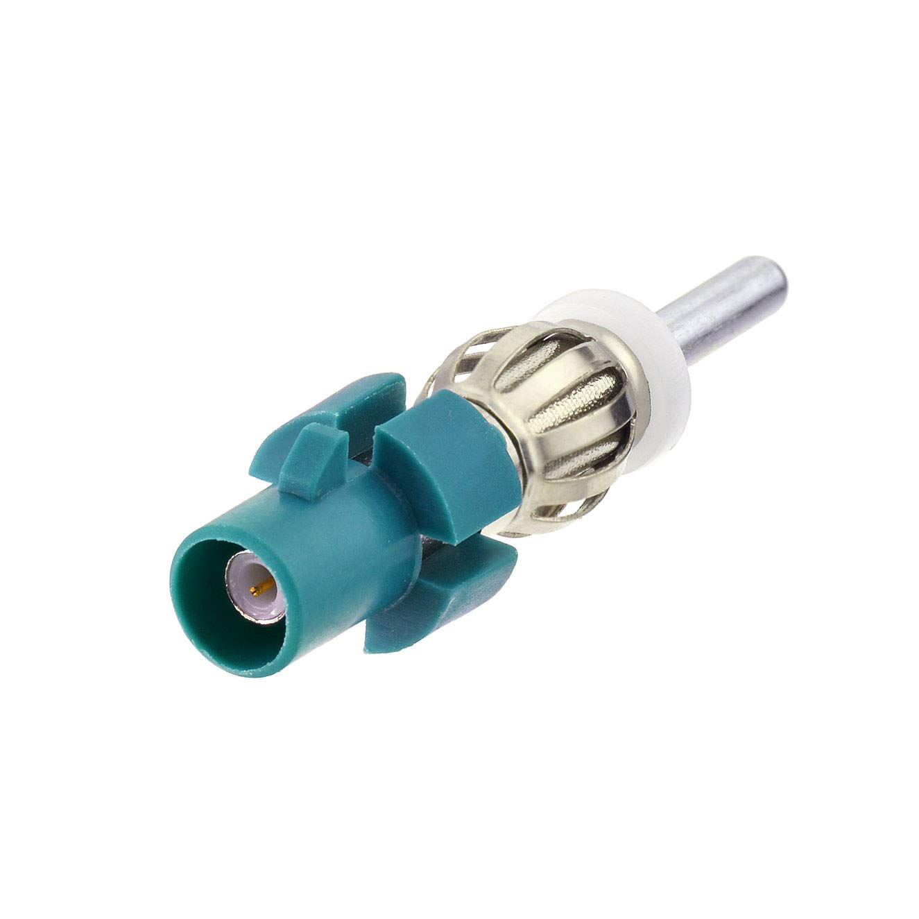 Bingfu Car Antenna Adapter Car Stereo FM AM Radio Antenna Adapter Connector,Fakra Z Male to DIN Plug Connector Converter for Vehicle Stereo Audio HD