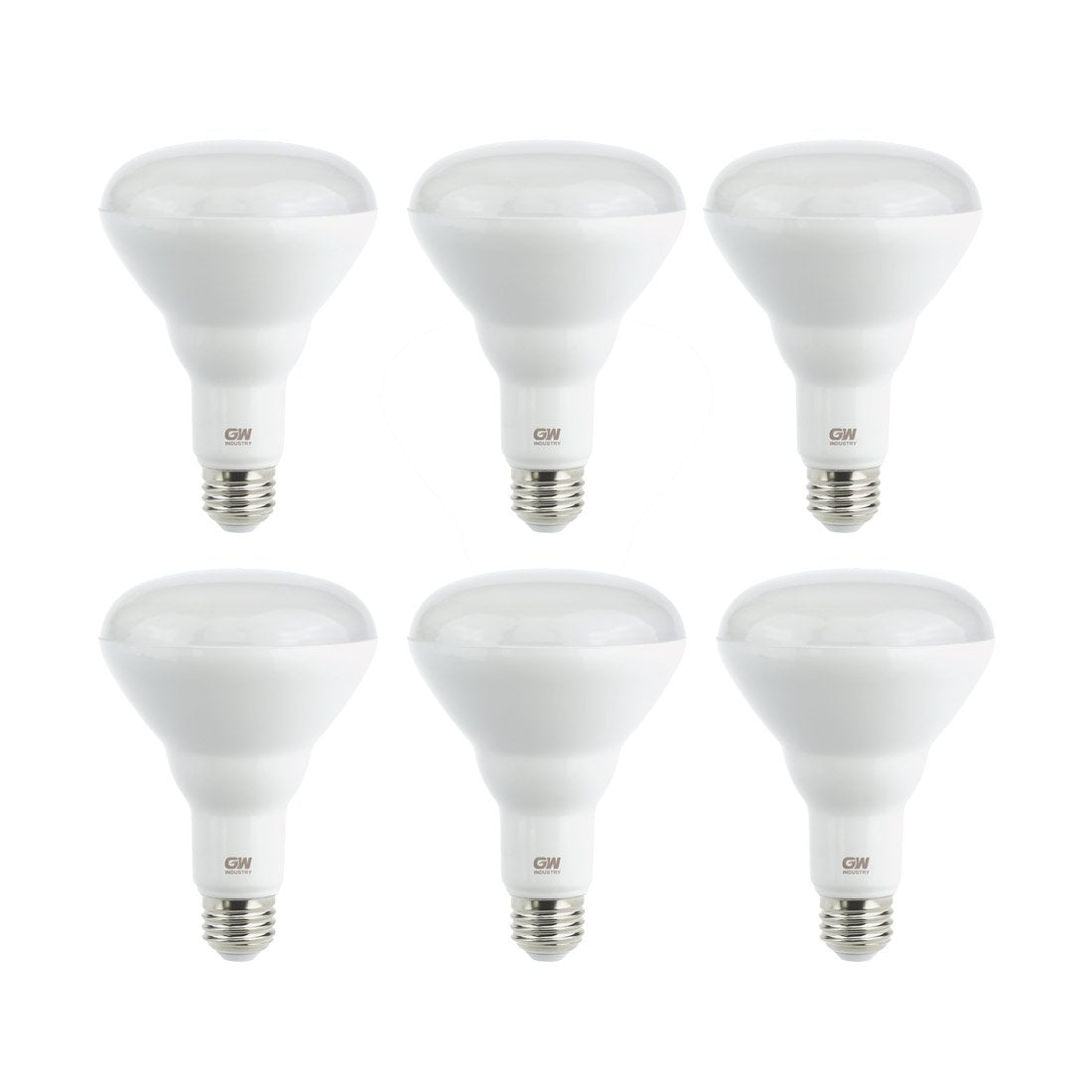 GW BR30 Dimmable LED Light Bulb, 65W 3000K Soft White, 6-Pack