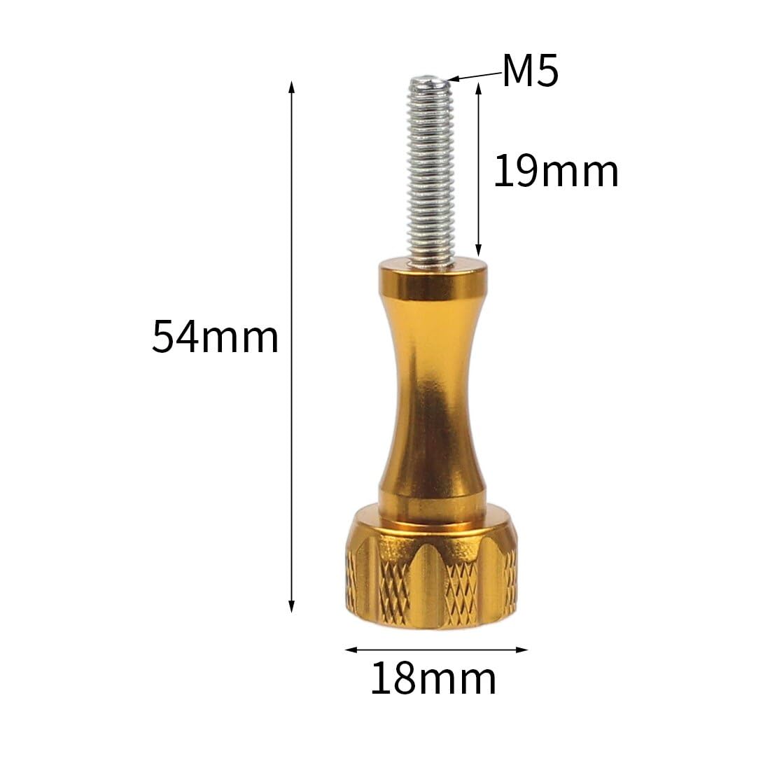 NovelGoal CNC Aluminium Small Tripod Mount Adapter with Thread Screw for HD Hero 9 8 7 6 5 4 Session 2 3 Action Cameras (Yellow Set)
