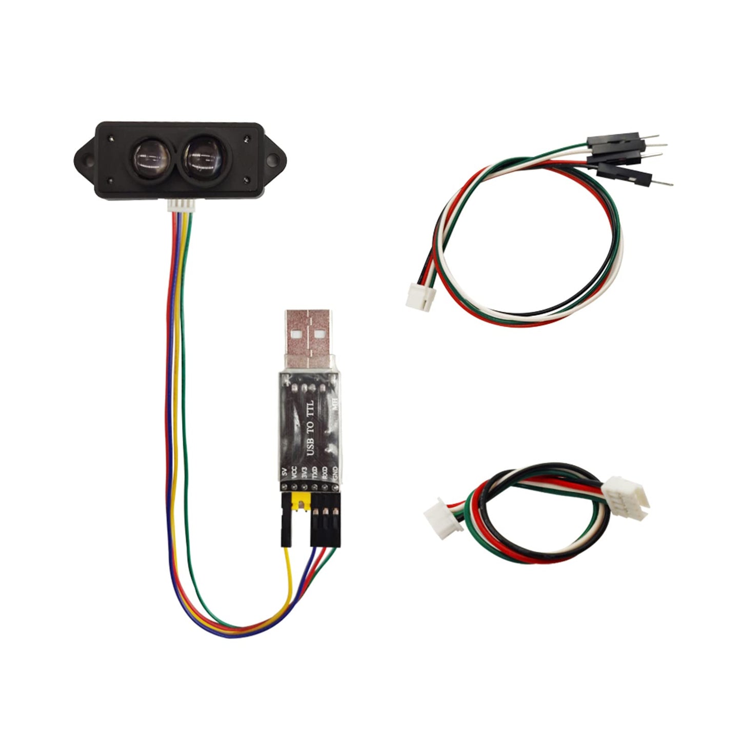 TFmini-s Lidar Sensor 0.1-12m Measurement Range Distance Single-Point Ranging Finder Module UART / I2C Compatible with Pixhawk,Ar duino and Raspberry